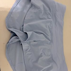 speed up shorts 2.5 lululemon size 4 light blue